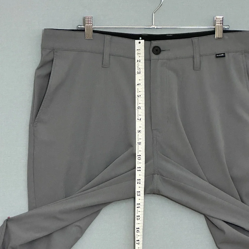 Travis Mathew Mens Gray Performance Golf Chino Pants Size 36 Stretch Lightweight